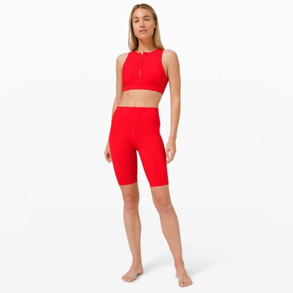 lululemon athletica Pants - Lululemon Train to Beach High-Rise Short 10" in True Red